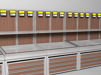 Modern exhibition stand against the wall 3d model Modern exhibition stand against the wall 3d model