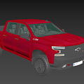 Hyundai Pickup Chevrolet Pickup Truck 3d model