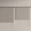 Two Simple Style Roller Curtains Installed on Light Color Wall Surface 3d model