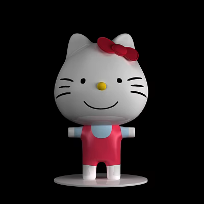 Modern toy Hello Kitty 3d model Modern toy Hello Kitty 3d model