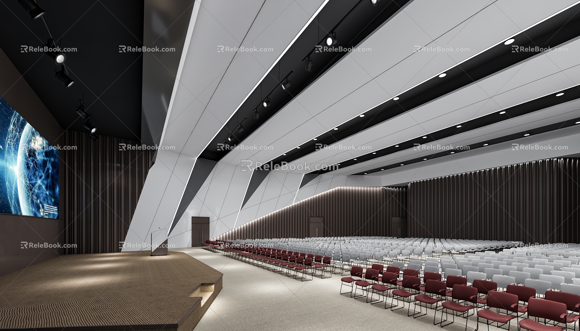 Modern Academic Lecture Hall 3d model