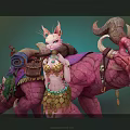 Modern game character fantasy beast fantasy 3d model