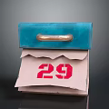Calendar Cartoon Calendar Desk Calendar Next Generation Item 3 Print 3d model