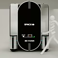 Unloading Smart Electric Vehicle CITY POD 3d model