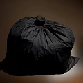 Premium Black Plastic Trash Bag with Tight Seal for Household Daily Waste Use