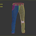 Blue Denim Slim Fit Jeans With Distressed Knee Detail For Casual Style
