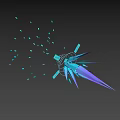 Shooting effect 3d model