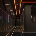 Luxurious SPA Sauna Reception Area With Ambient Lighting