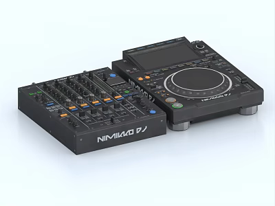 NUMARK Professional DJ Controllers For Entertainment With Digital Mixing Interface And Control Knobs 3d model
