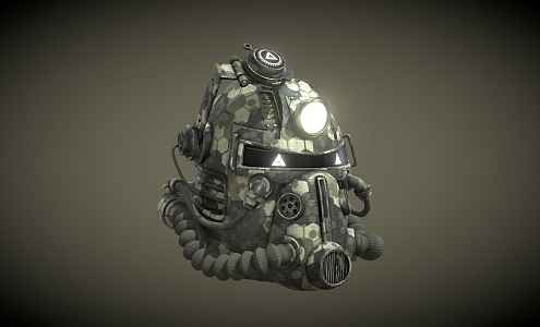 Helmet Doomsday Helmet Gas Mask 3d model