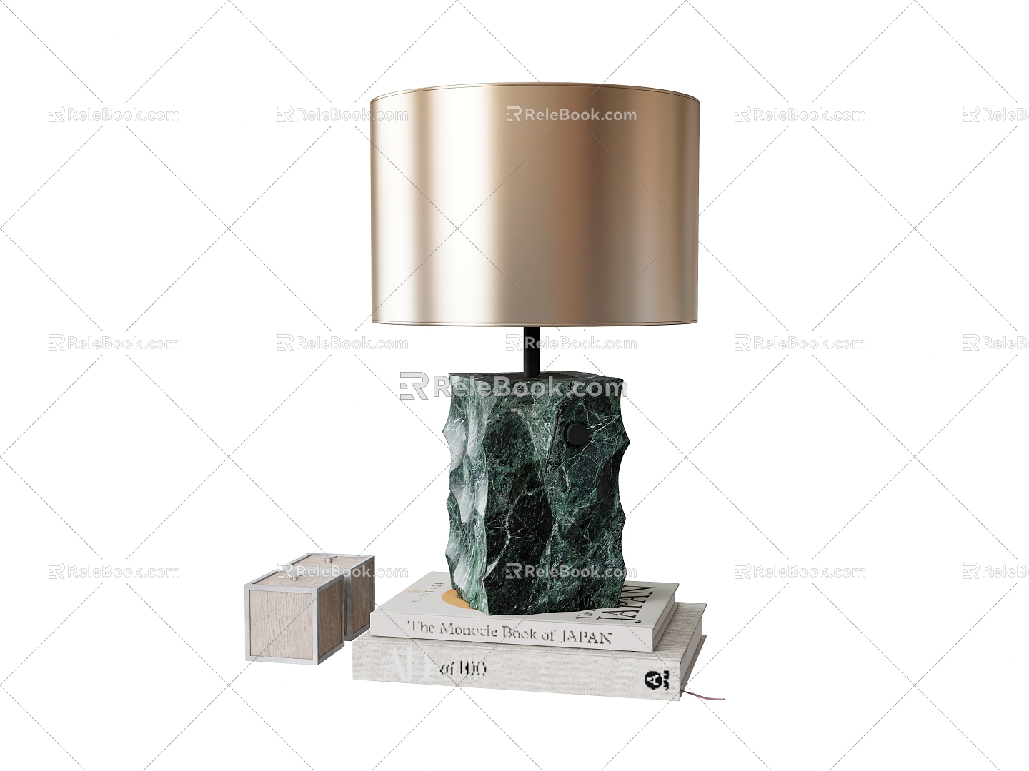 Table lamp decorative lamp book model