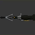 Harpoon Fishing Hunting Javelin With Harpoon Fork Whaling Fork Cry Game Harpoon Missile Fish Gun Fishing Gun 3d model