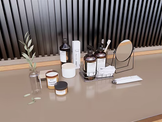 Modern bathroom small creative ornaments 3d model