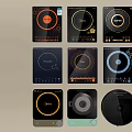 Poliform Induction Cooktops With Various Designs And Modern Control Panels For Kitchen Use