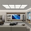 Modern MELING Home Appliances Showroom With Cabinets Table And Plants