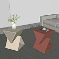 Modern side a few side a few corner a few 3d model