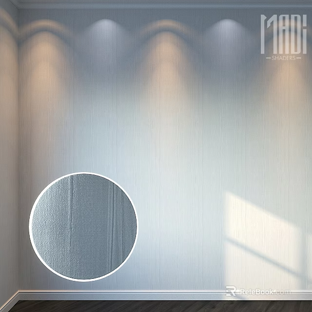 Modern Textured Wall Panel Design With Vertical Lines And Soft Light Effects 3d model
