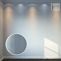Modern Textured Wall Panel Design With Vertical Lines And Soft Light Effects 3d model