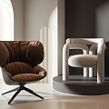 modern leisure chair 3d model