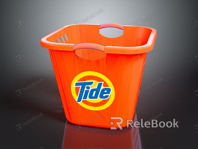 Plastic Bucket Dirty Clothes Basket Tide Bucket Large Trash Bin Bucket Pot Container Next Generation Items model