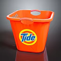 Plastic Bucket Dirty Clothes Basket Tide Bucket Large Trash Bin Bucket Pot Container Next Generation Items 3d model