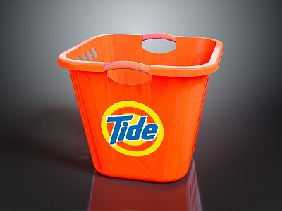 Plastic Bucket Dirty Clothes Basket Tide Bucket Large Trash Bin Bucket Pot Container Next Generation Items 3d model