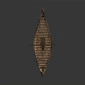 Ancient Classic Wooden Viking Longship Featuring Dragon Head Mast And Timber Planks Design
