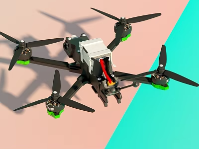 Drone iflight nazgul evoque f6x fpv drone 3d model