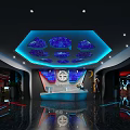 Modern Front Desk E-sports Hall Front Desk Internet Cafe Front Desk Internet Cafe Front Desk Internet Cafe 3d model