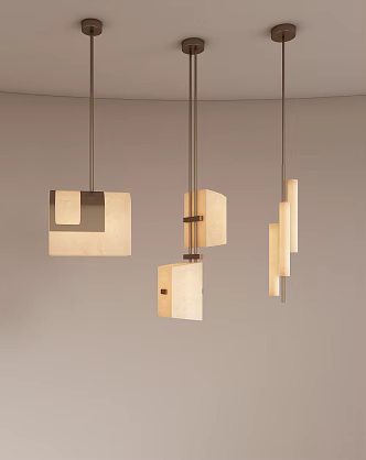 Modern Light Luxury Chandelier Vintage Chandelier Metal Chandelier Bedside Chandelier Restaurant Chandelier Bar Counter Chandelier Transparent Stone Chandelier 3d model