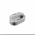 White Plastic Container With Transparent Lid And Internal Support Structure