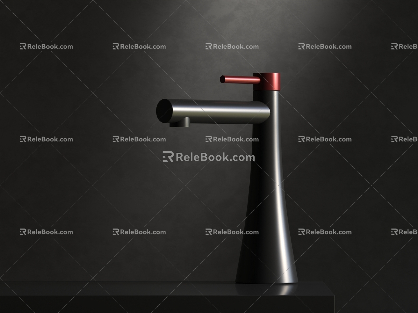 Hot and cold faucet water utensils kitchen and bathroom hardware 3d model