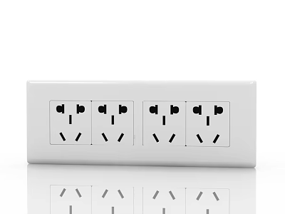 Modern twenty-hole socket 3d model