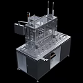 Industrial Automated Manufacturing Equipment With Stainless Steel Frame Control Panel And Vertical Columns