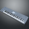 YAMAHA Electronic Keyboard With Black And White Keys Gray Body Control Panel And Buttons