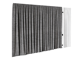 Curtain cloth curtain 3d model