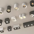 Modern downlight spotlight open downlight 3d model