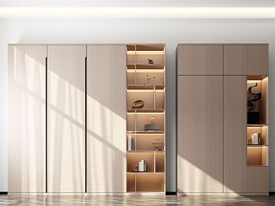 Modern wardrobe cabinet 3d model