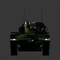Modern Military Tank Featuring Blue Camouflage Turret Tracks Antenna And Armor Design