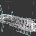 Detailed Futuristic Mechanical Vehicle With Wing Structure Number 03 And Orange Accents