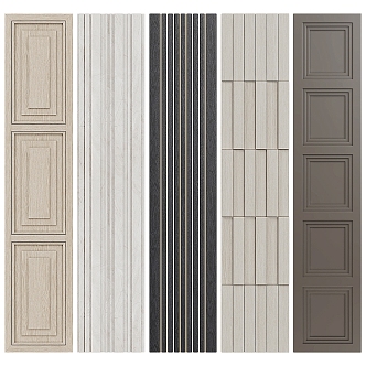 Modern Wall Panel Wall Trim Panel 3d model