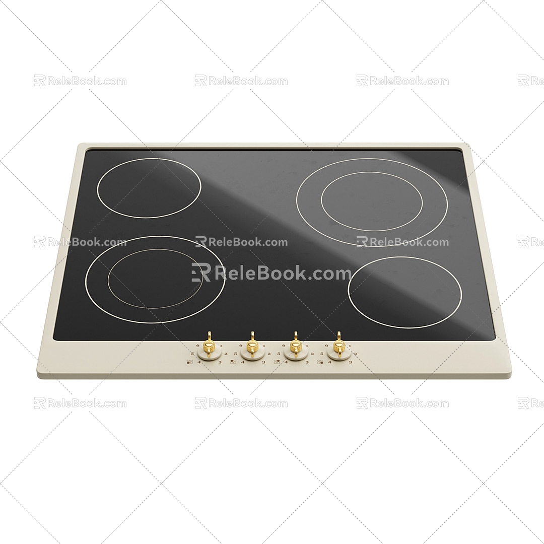 Modern Light Luxury Induction Cooker 3d model