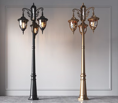 british street lamp 3d model