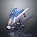 Futuristic Sci Fi Weapon With Metallic Bladed Structure And Mechanical Components 3d model