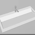 Modern White Bathroom Sink With Sleek Chrome Faucet And Minimalist Design