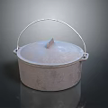 Sturdy Metal Cooking Pot With Lid And Handle For Household Hardware Tools