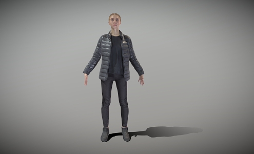 Street Style A Pose Beauty 3d model