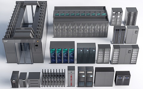 Server Cabinet Room Server Network Equipment Weak Current Box Distribution Box 3d model