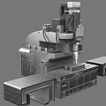 modern machine tool 3d model
