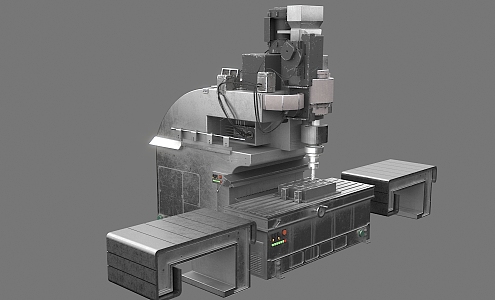 modern machine tool 3d model